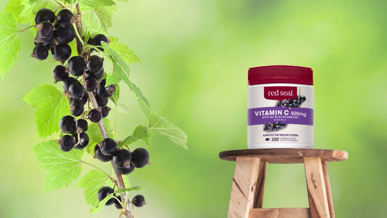 Red Seal Vitamin C Chewable - with NZ Blackcurrant