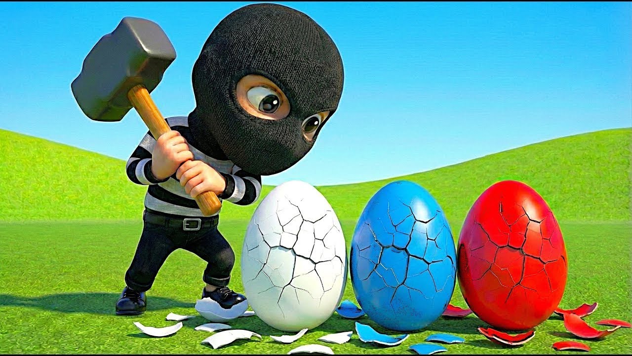 😭Mother Hen is Crying! The Sad Story of the Stolen Eggs (Red, White & Pink)