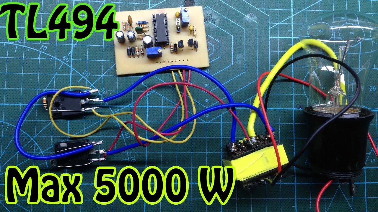 TL494 PWM 50HZ to 100Khz Inverter 5000W