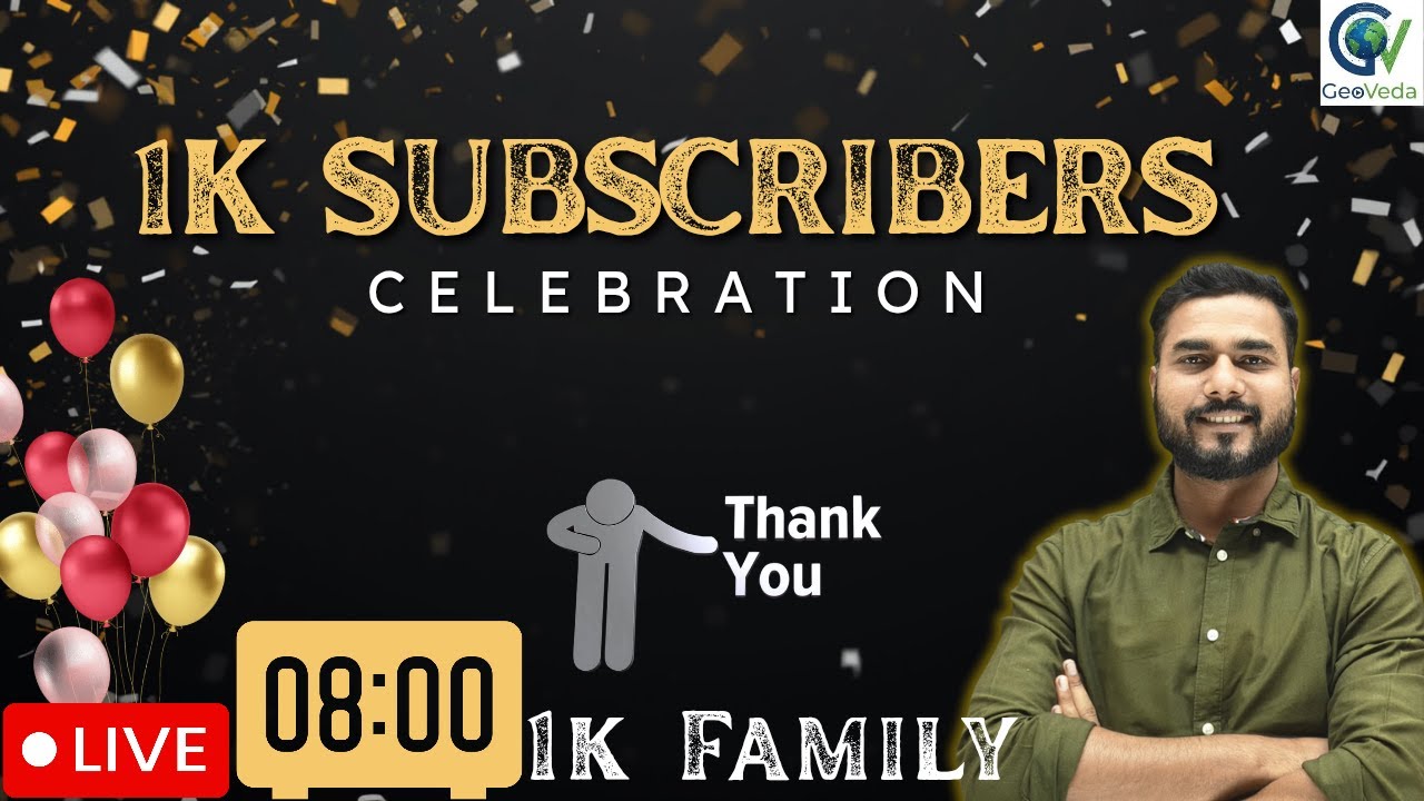 1K Subscribers Celebration Live | Thank You 1K Family | GeoVeda Journey | By Manoj Sir