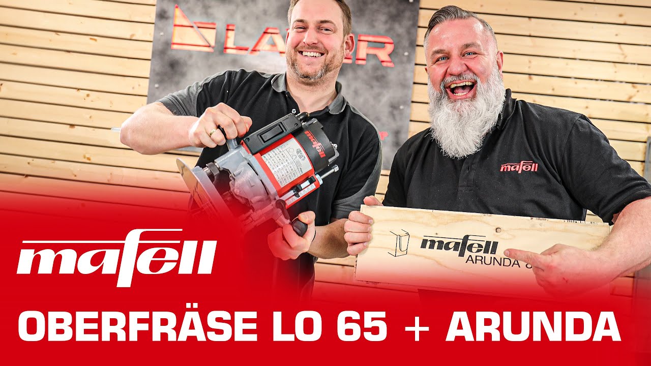 Profi-Tricks von Mafell für die Oberfräse LO 65 und die Frässchablone Arunda. Exklusiv!