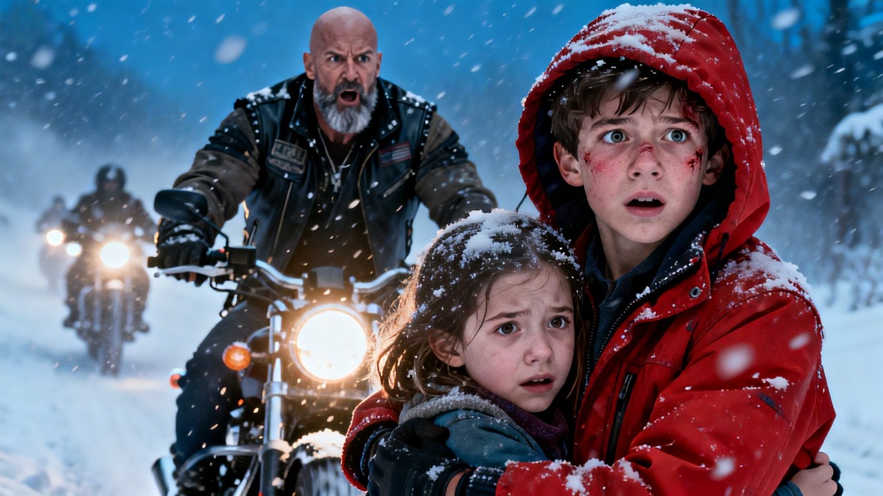 Homeless Boy Rescued Biker’s Daughter in Fierce Blizzard — 100 Hells Angels Transformed His Life