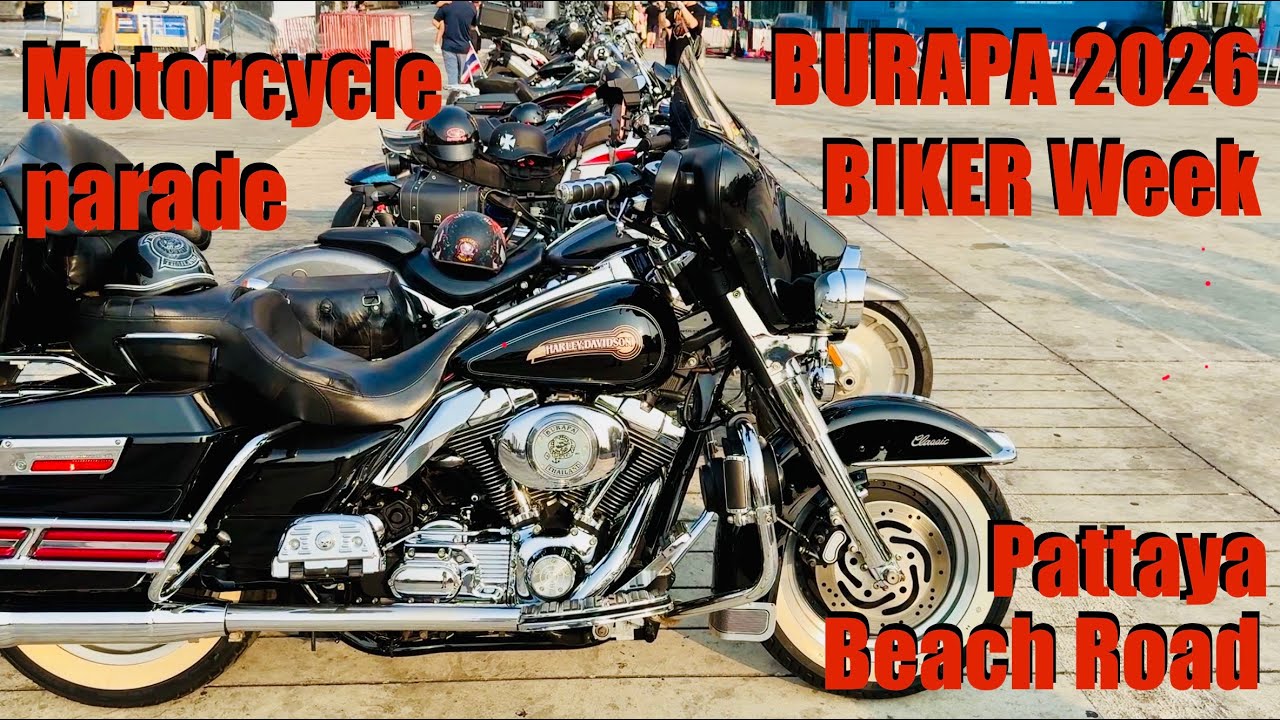 BURAPA 2026 | Motorcycle Parade | Beach Road Pattaya