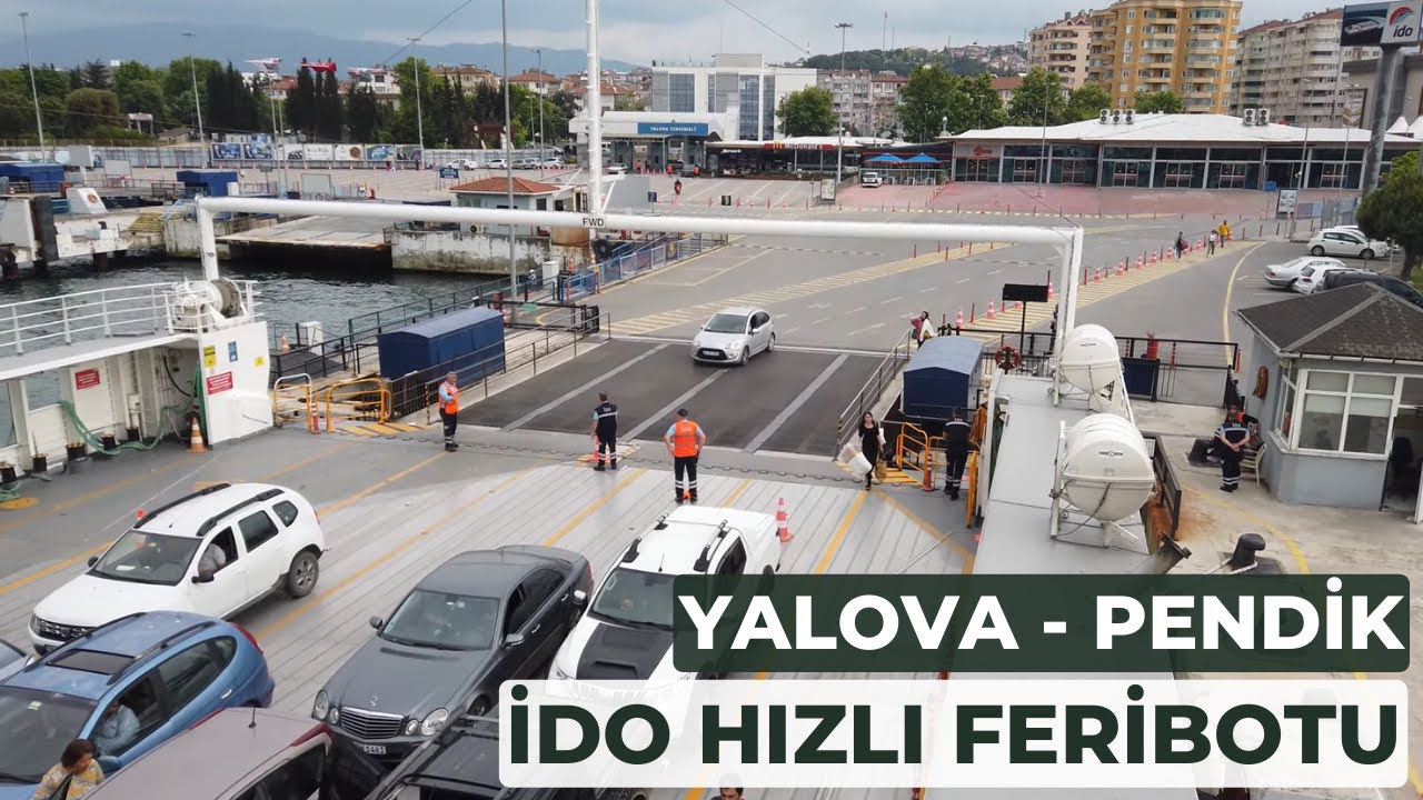 Путешествие от пирса Ялова до Пендика на быстром пароме İDO Fast Ferry