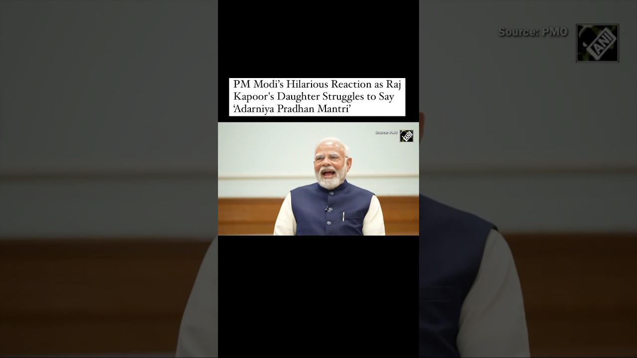 PM Modi&rsquo;s Hilarious &lsquo;Cut&rsquo; Moment with Kapoor Family #viralvideo