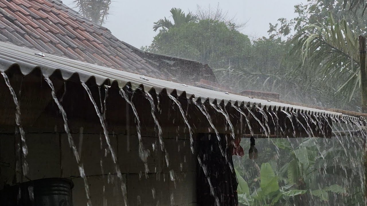 Nonstop Heavy Rain Sounds | Instant Deep Sleep, Insomnia Relief