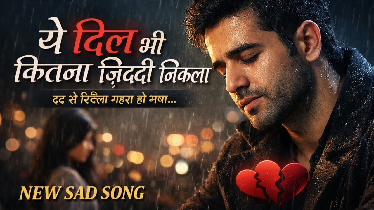 ये दिल भी कितना ज़िद्दी निकला 💔 | New Hindi Sad Song 2026 | Heart Touching Love Song #bollywood 