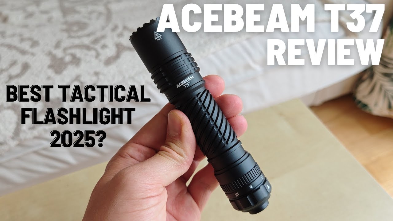 Acebeam T37 Review | Ultimate Tactical Flashlight with Rotary Switch & SFT-90X LED