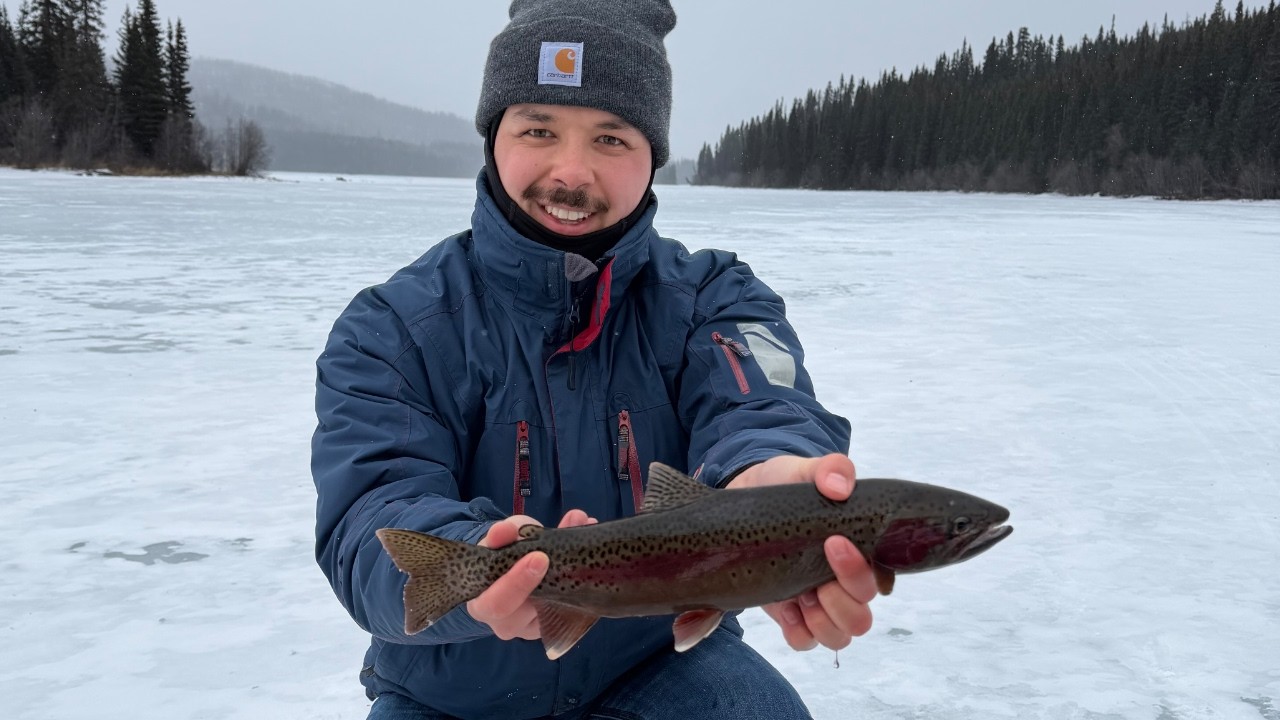The DARKEST Rainbow Trout I've Ever Caught!