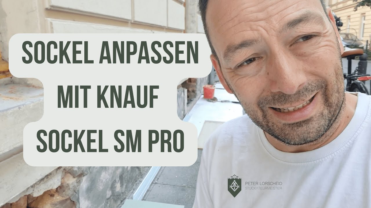 Sockel und Bossensteine anpassen mit Knauf Sockel SM Pro