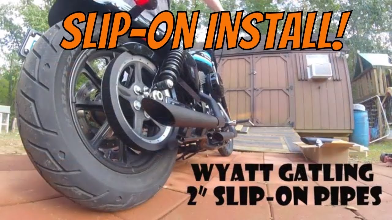 Wyatt Gatling Slip-On Pipes Install/Sound Test! | 2018 Sportster 1200 Iron | MTmotoRider