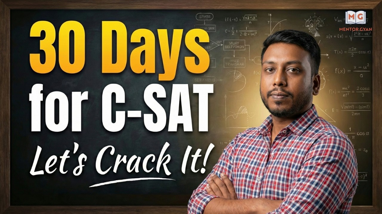 🔥CGPSC 2025 Live Maths Class | Coding–Decoding 🧩| C-SAT 30 Days Preparation📘