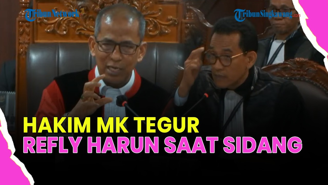 🔴 SIDANG ROY SURYO CS, WAKIL KETUA MK TEGUR REFLY HARUN: BISA RUSAK JUGA PAK REFLY INI