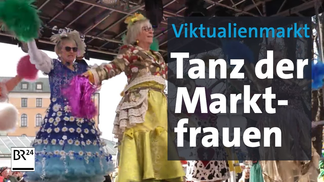 Münchner Fasching: Tanz der Marktweiber auf dem Vikualienmarkt | Abendschau | BR24