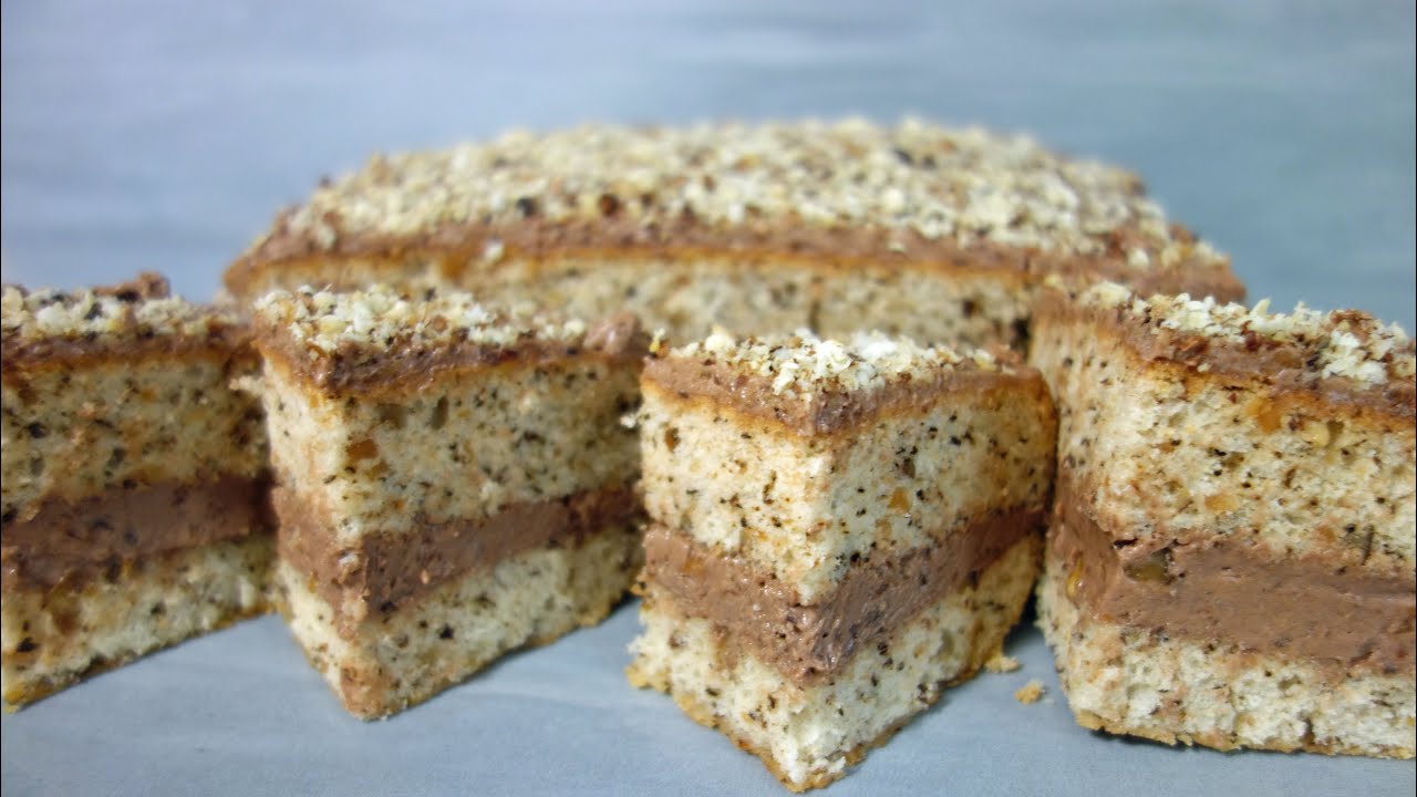 Ciasto Orzechowe - idealny biszkopt z przepysznym kremem