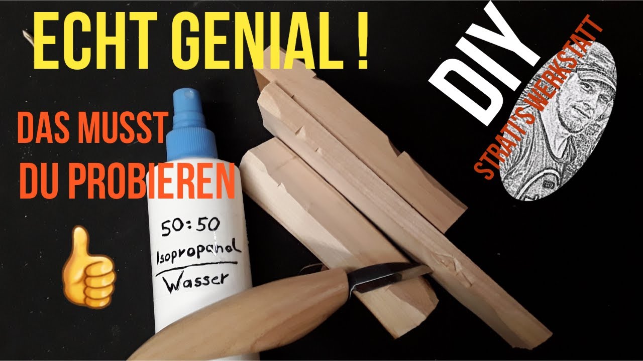 Mit diesem Trick kannst Du Holz weicher machen zum schnitzen  #StratisWerkstatt
