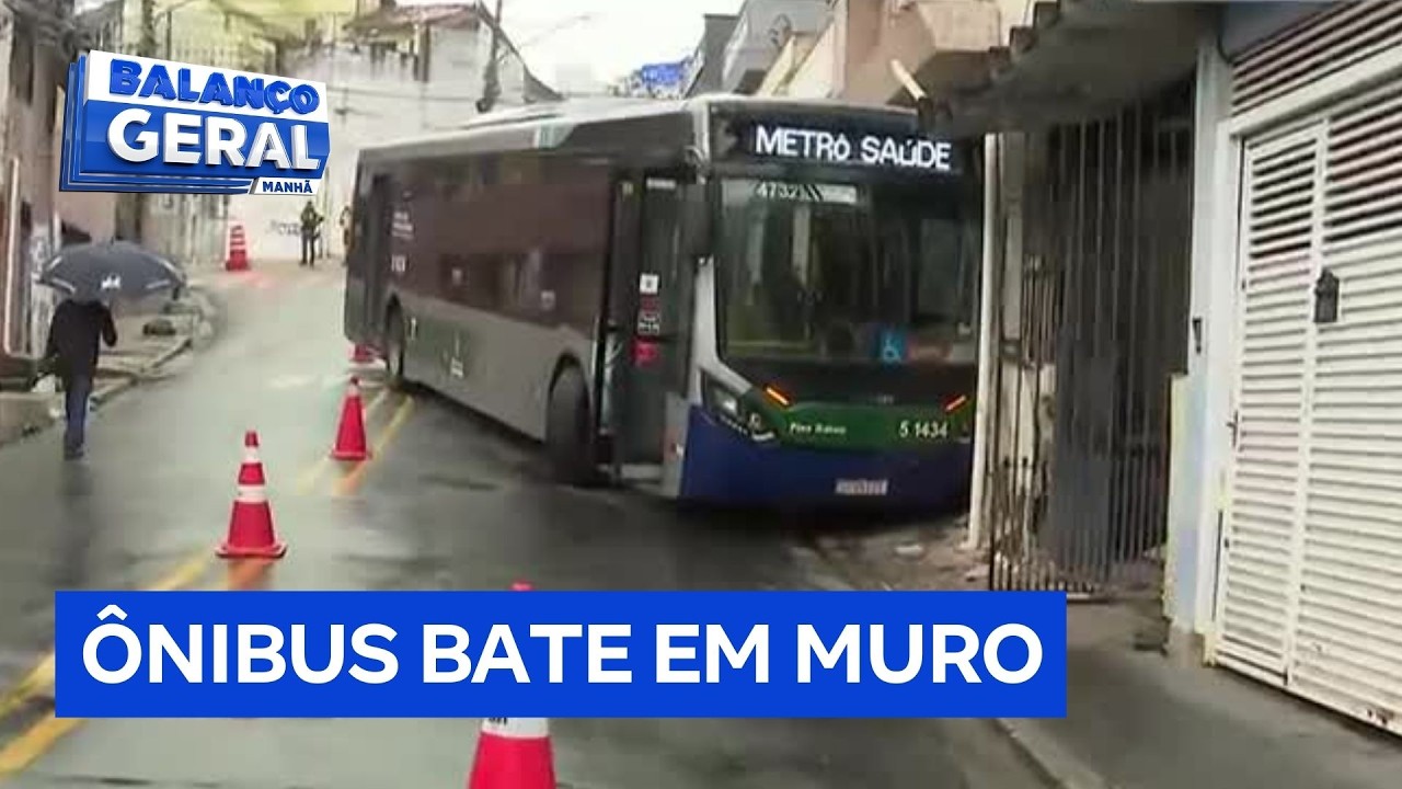 Ônibus descontrolado atinge casa na zona sul de São Paulo