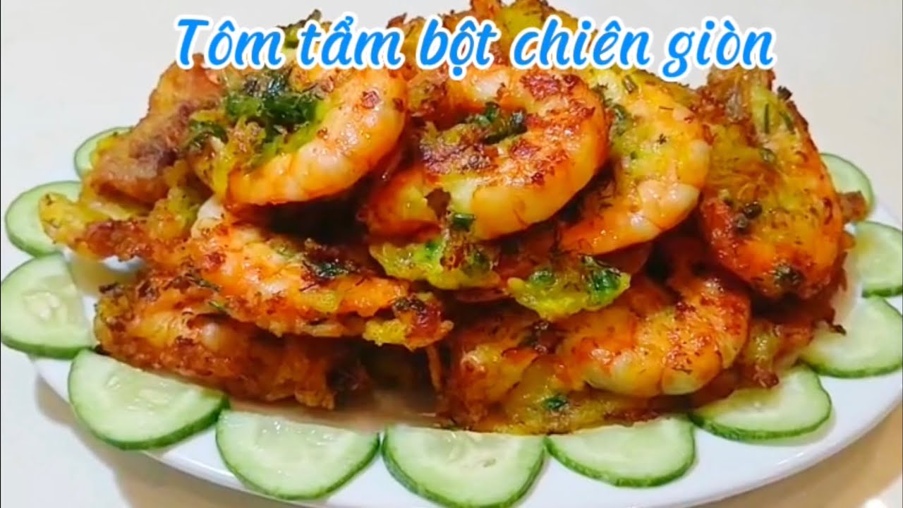 Làm món Tôm tẩm bột chiên giòn ||ẩm thực view farm
