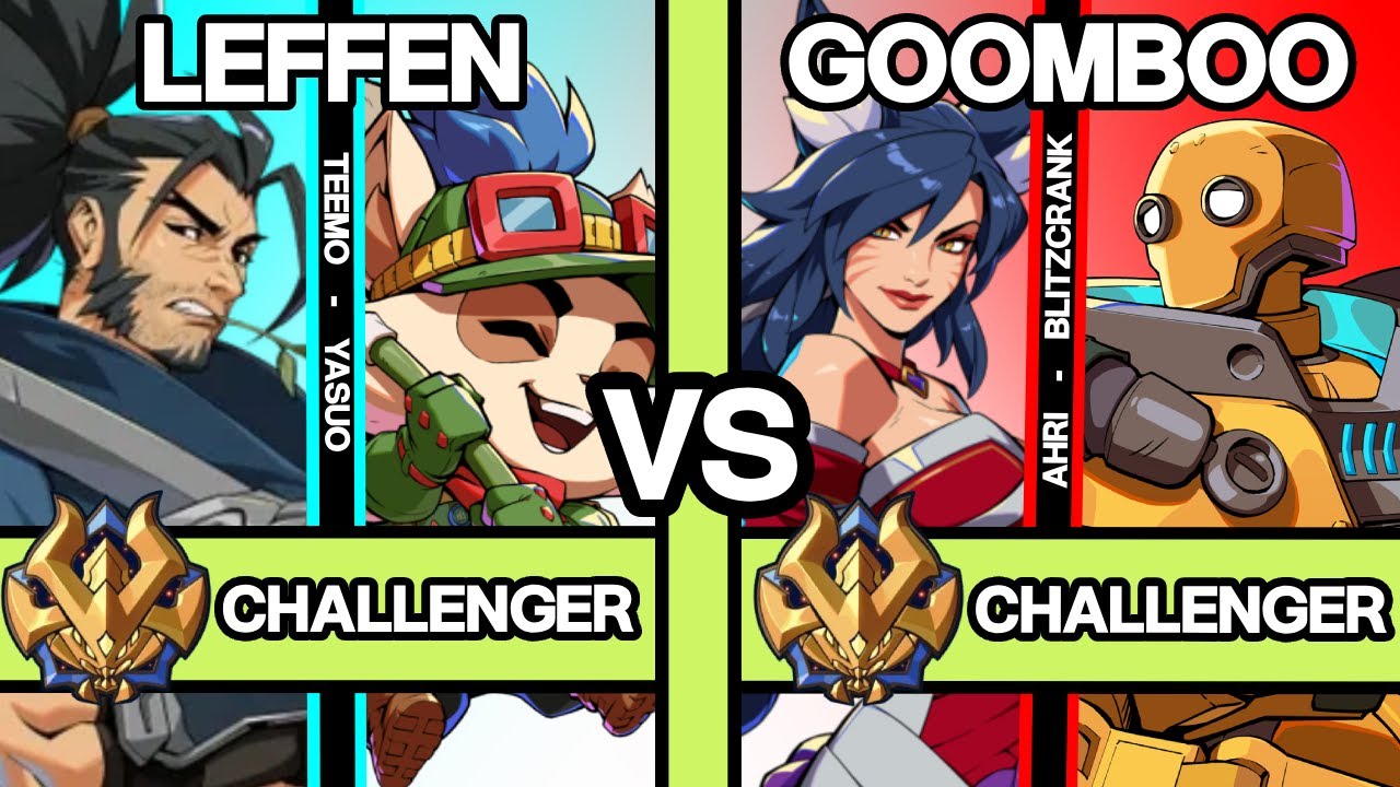 2XKO ▰ RANK 1 EU LEFFEN (Teemo/Yasuo) vs GOOMBOO (Ahri/Blitzcrank) ▰ 2XKO Pro Replays