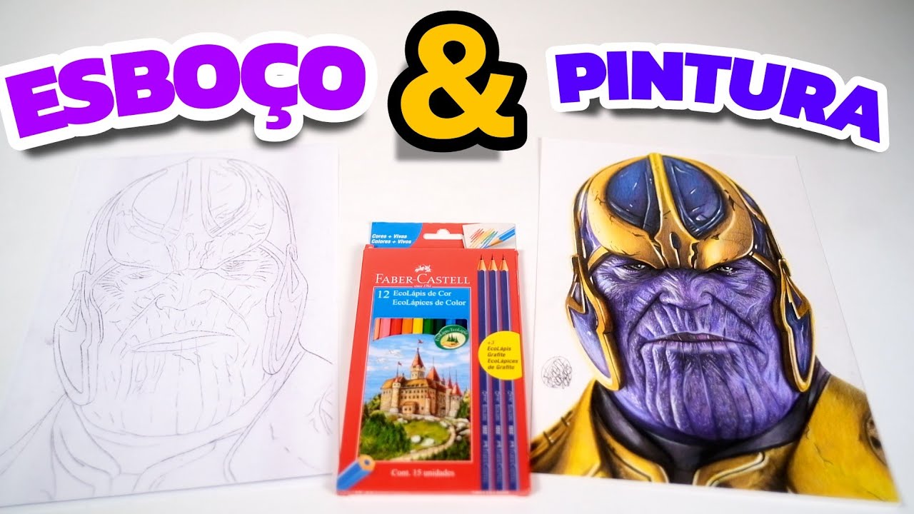 COMO DESENHAR UMA PELE COLORIDA - Esboço e Pintura