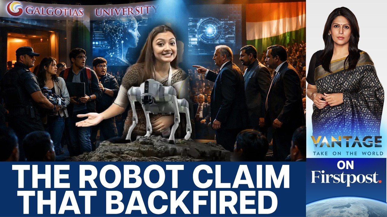 Why Galgotias’ Fake RoboDog Claim Cast a Shadow on India’s AI Moment | Vantage With Palki Sharma