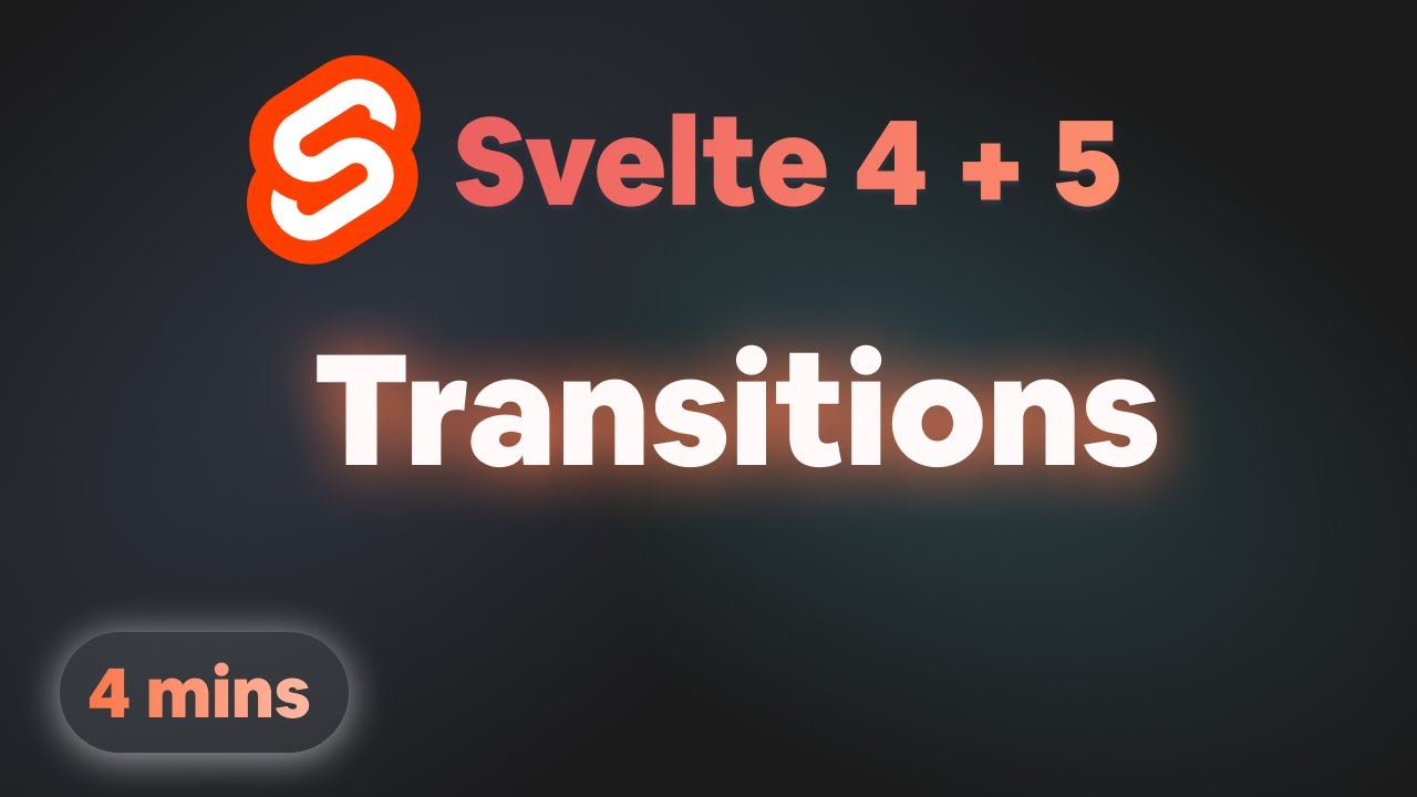 Transitions in Svelte