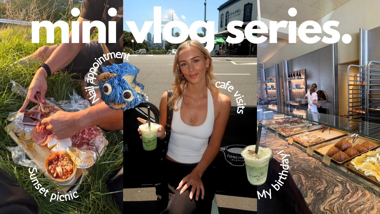 The Perfect Birthday in Auckland Vlog | Nails, Matcha, Café hopping, Movies & Sunset Picnic