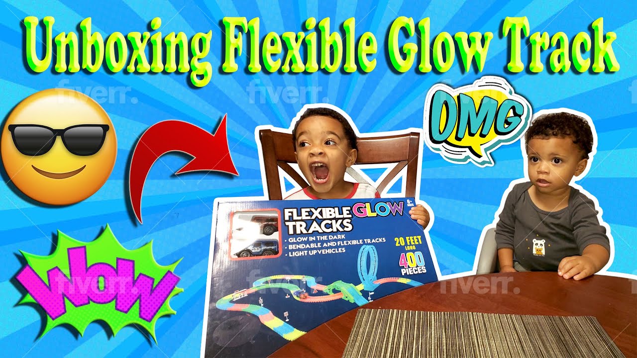 How To Unbox The Flexible Double Loop Glow Track