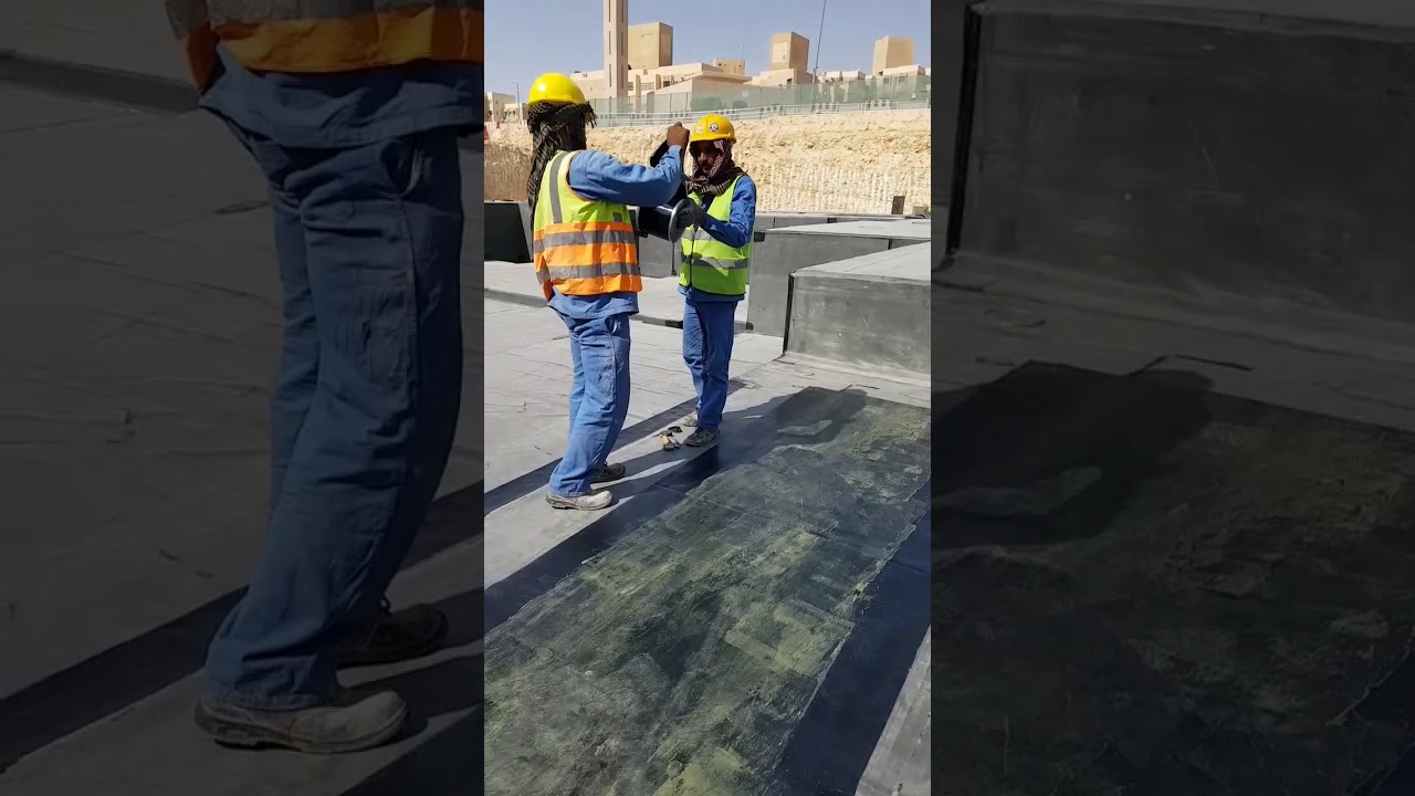 الشرح بالتفصيل لطريقة تركيب نظام لفائف عزل (EPDM) تحت الأساسات .