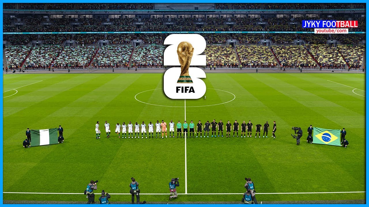 Nigeria vs Brazil - FIFA World Cup 2026 (USA) - Full football match All Goals - PES Simulation game