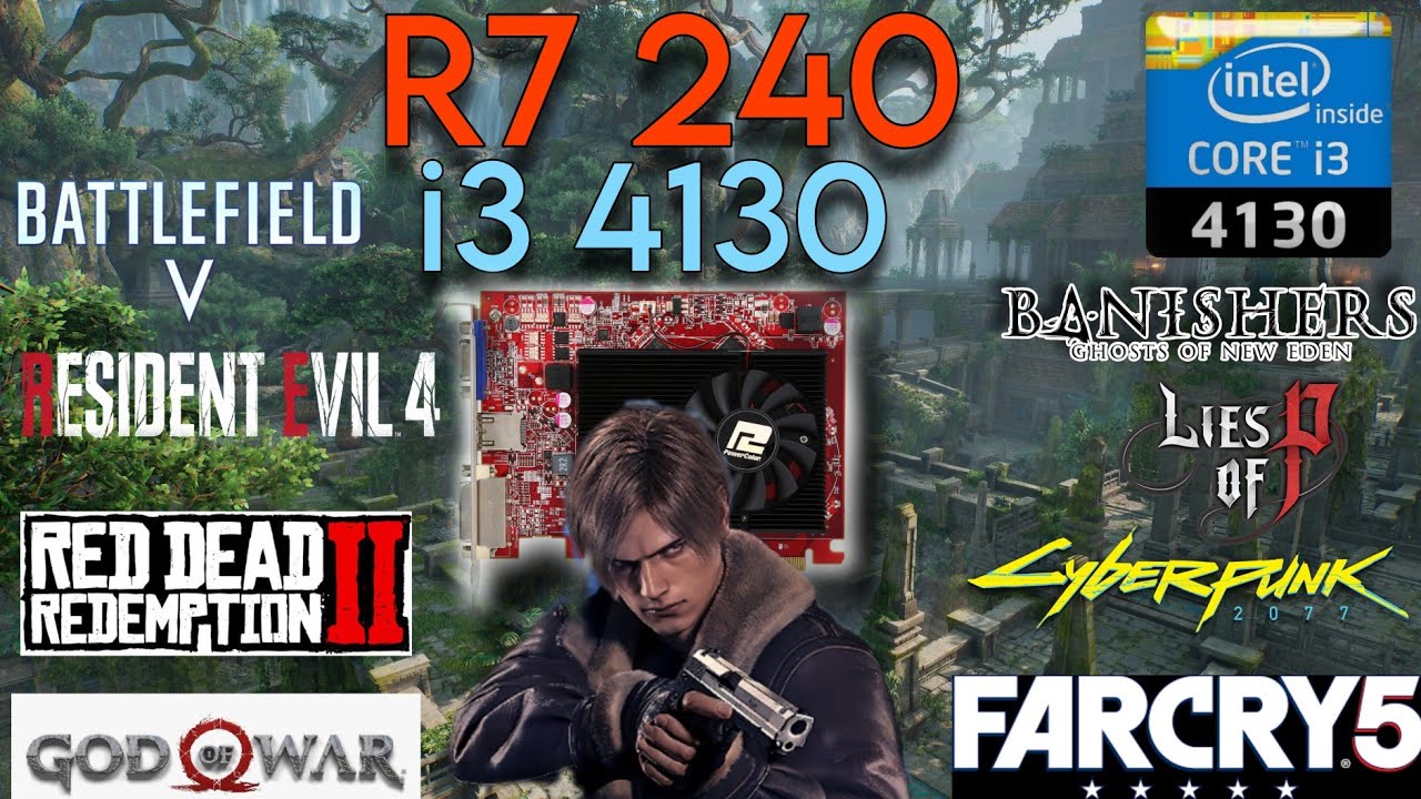 Amd R7 240 + i3 4130 - Test In 8 Games !
