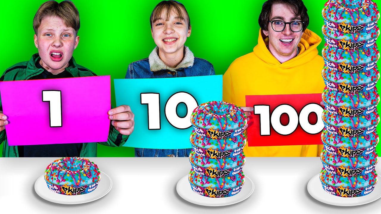 musisz ZJEŚC tyle pączk&oacute;w ekipy ILE WYLOSUJESZ! 🍩