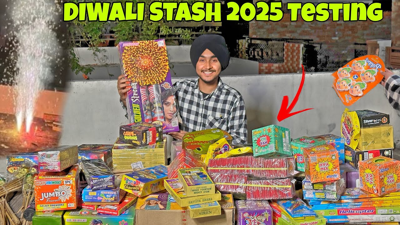 DIWALI STASH TESTING 2025 😱 with BIR RAMGARHIA❤️ , Rocket , Sky shot , Charkhri Yarra Nal Kita Fun 😂