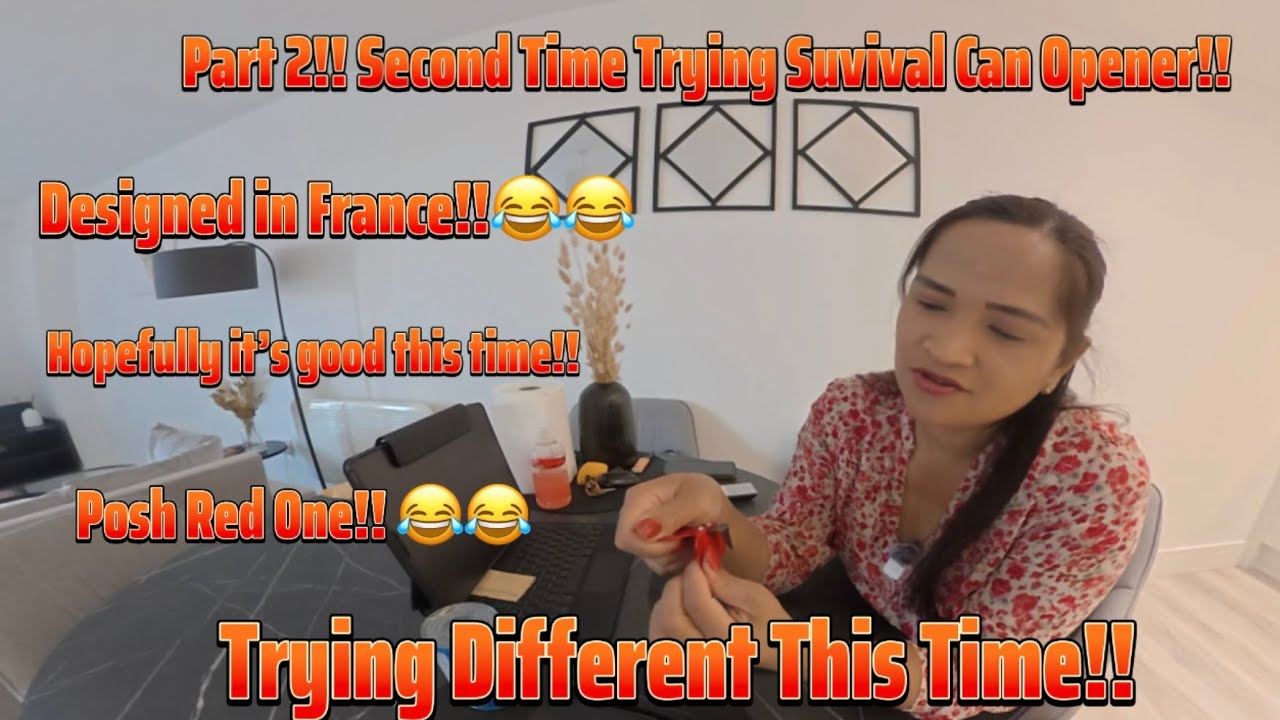 Part 2!! SECOND TIME TRYING SURVIVAL CAN OPENER!! UK-PINAY 🇬🇧❤️ 🇵🇭