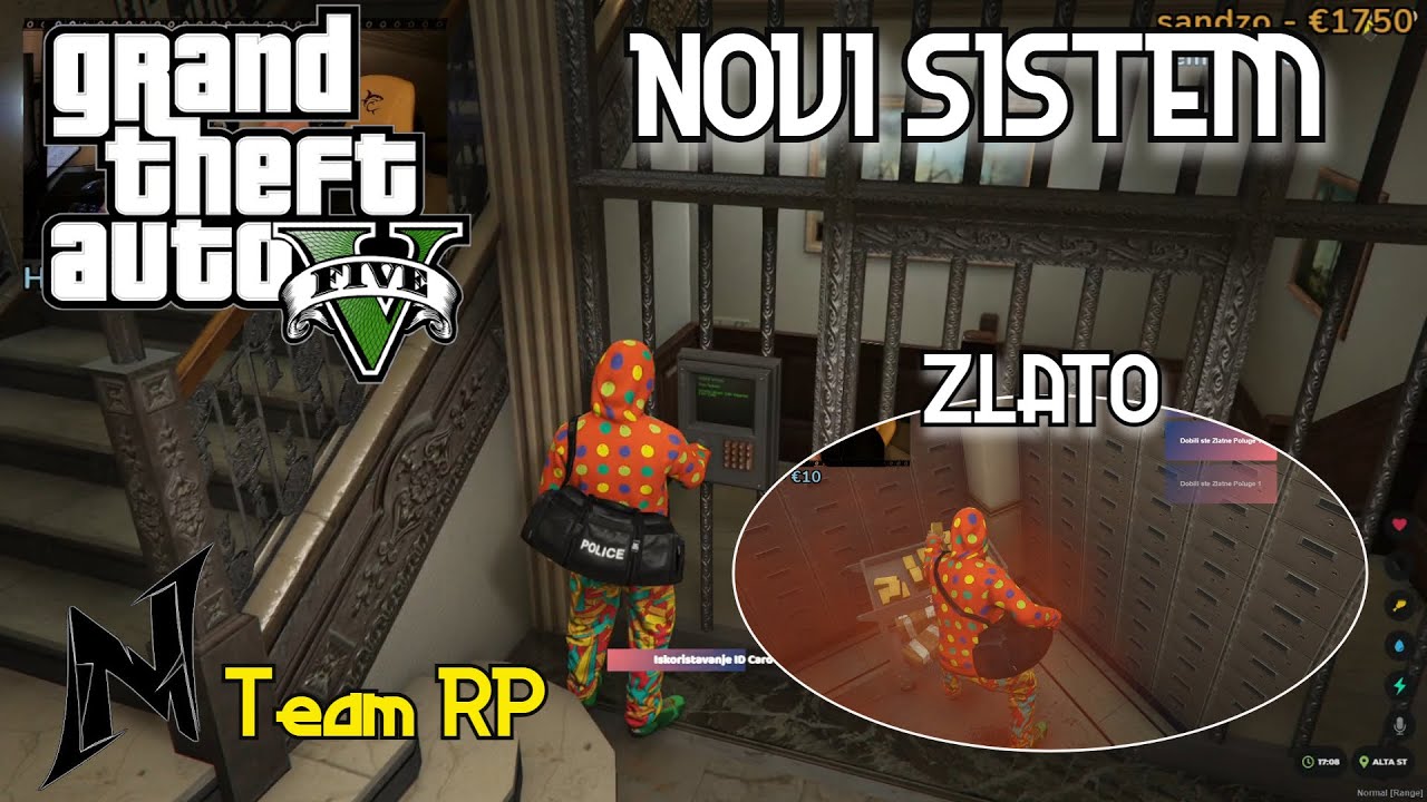 HRAPA POKAZUJE NOVI SISTEM PLJACKE BANKE | N TEAM ROLEPLAY