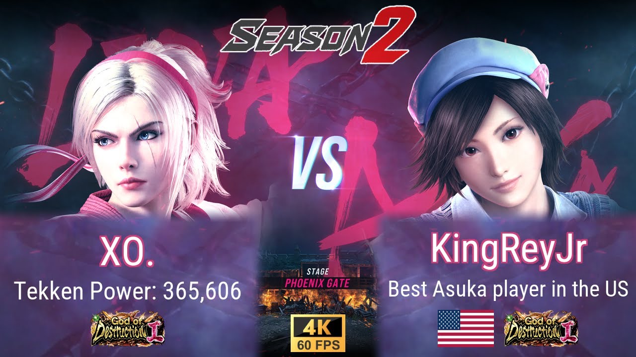 XO. (Lidia) 🤜 KingReyJr (Asuka) 🎯 Ranked 💥 Tekken 8 season 2