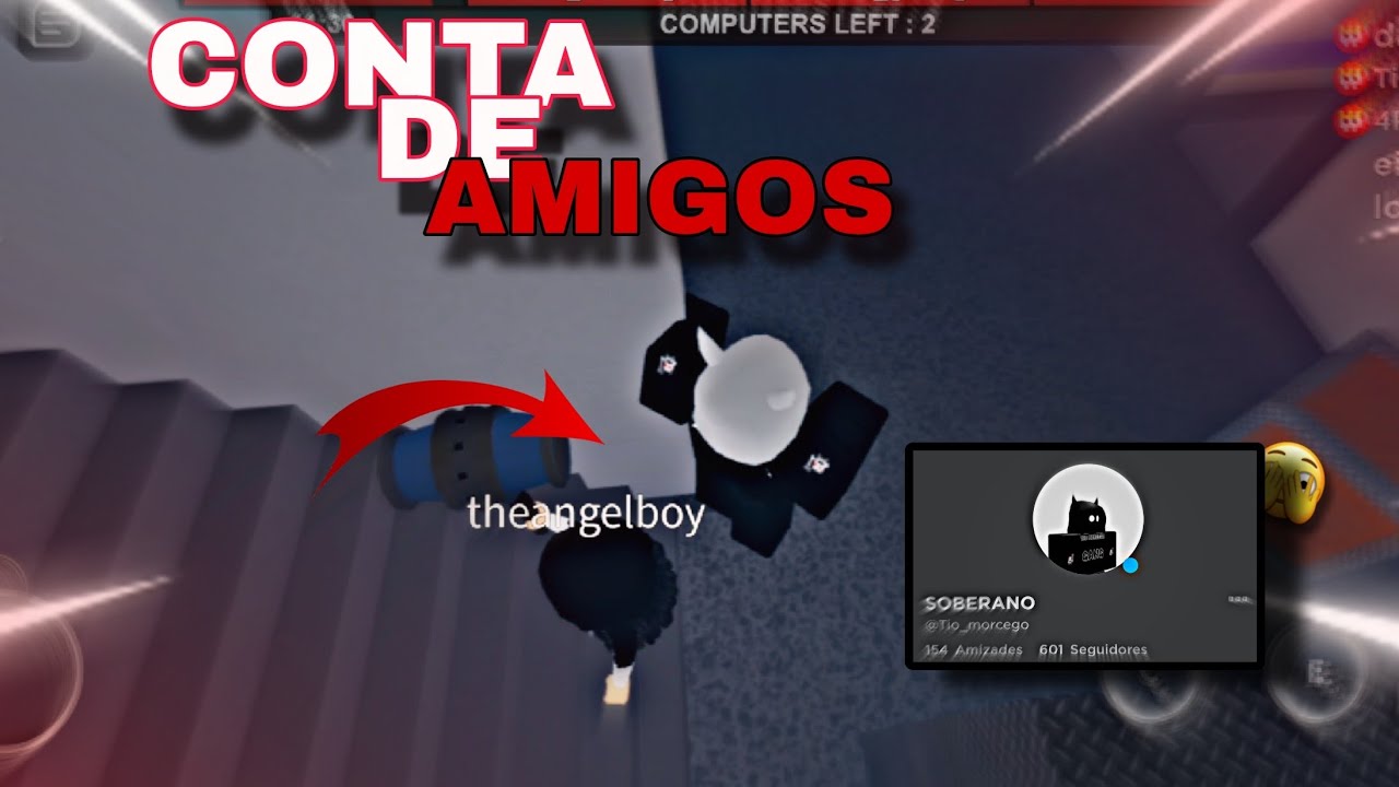 JOGANDO NA CONTA DE AMIGOS EM PRO SERVER ( PARTE 5 ) ROBLOX FLEE THE FACILITY!!!