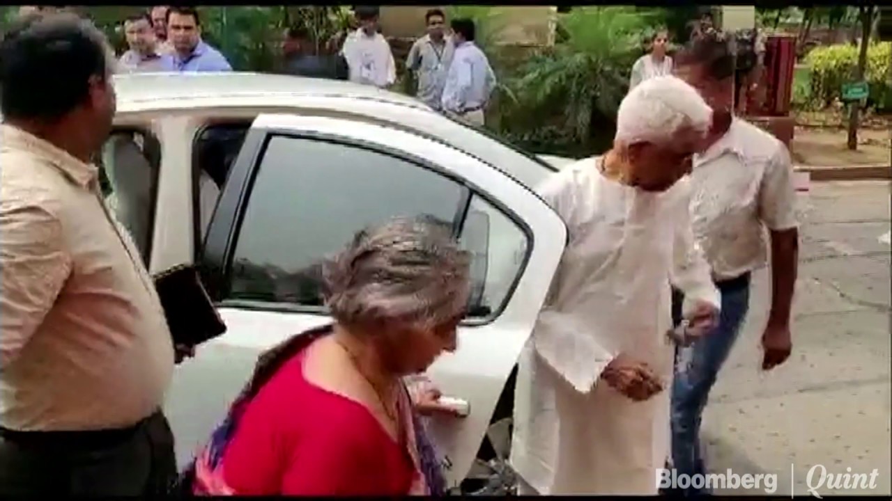 Finance Minister Nirmala Sitharaman's Parents Reach Parliament