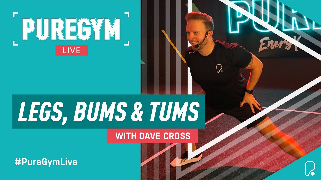 PureGym Live | Legs, Bums and Tums Class with Dave Cross
