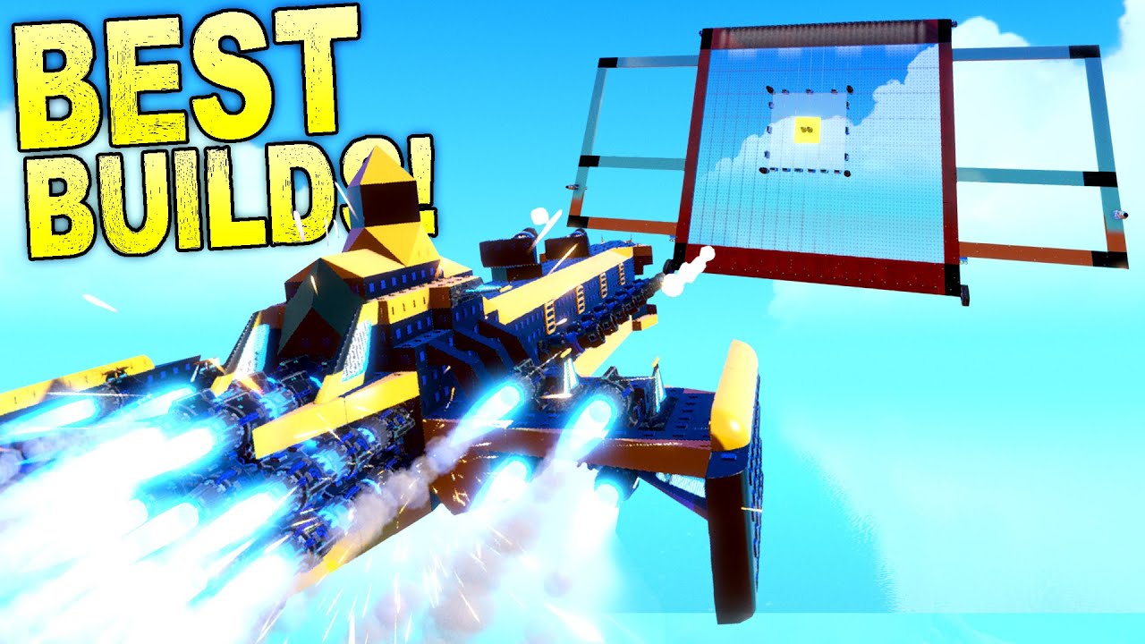 This Flying Target Fights Back Against This Epic Warship! [BEST CREATIONS] - Trailmakers Gameplay