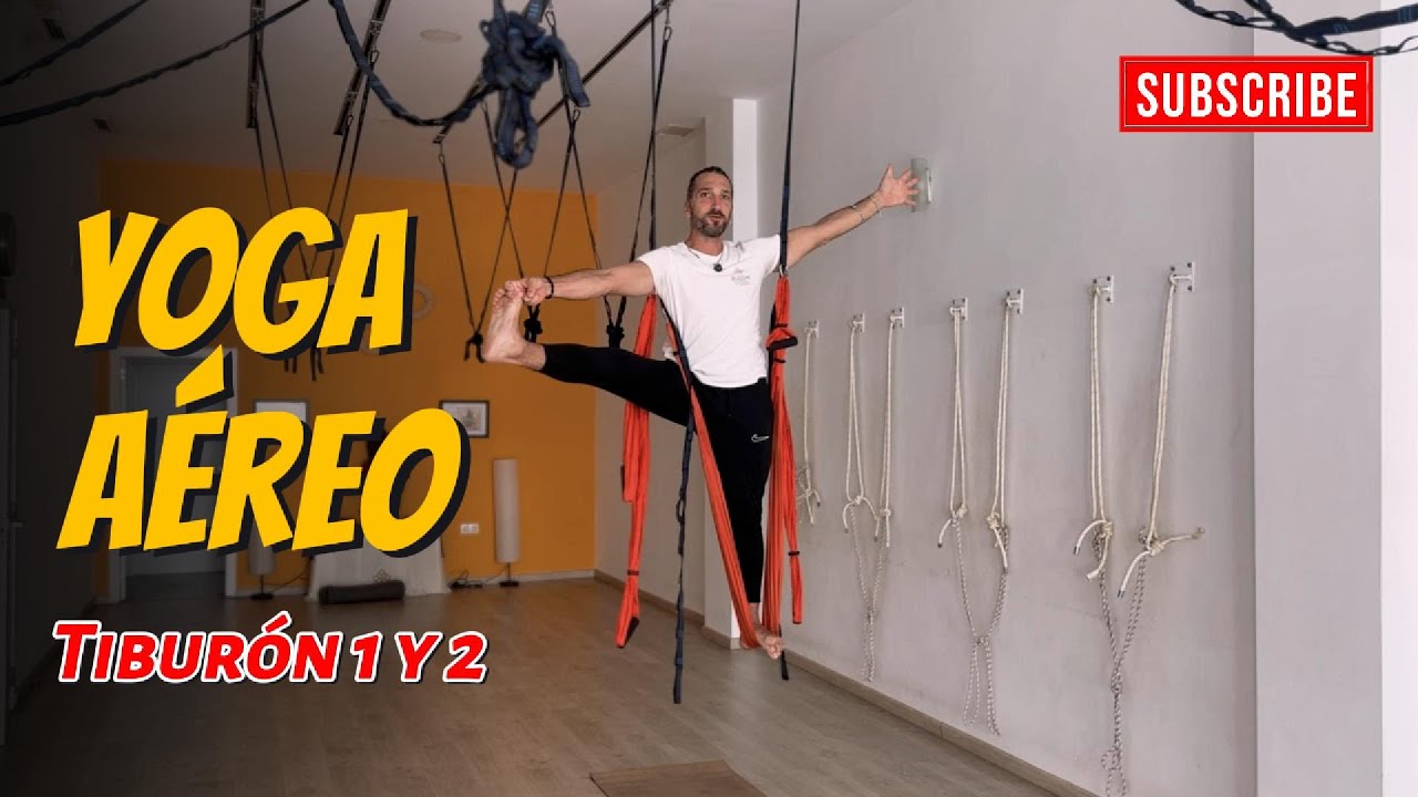 Secuencia de Yoga Aéreo | Postura del Tiburón 1 y 2 para fuerza y apertura
