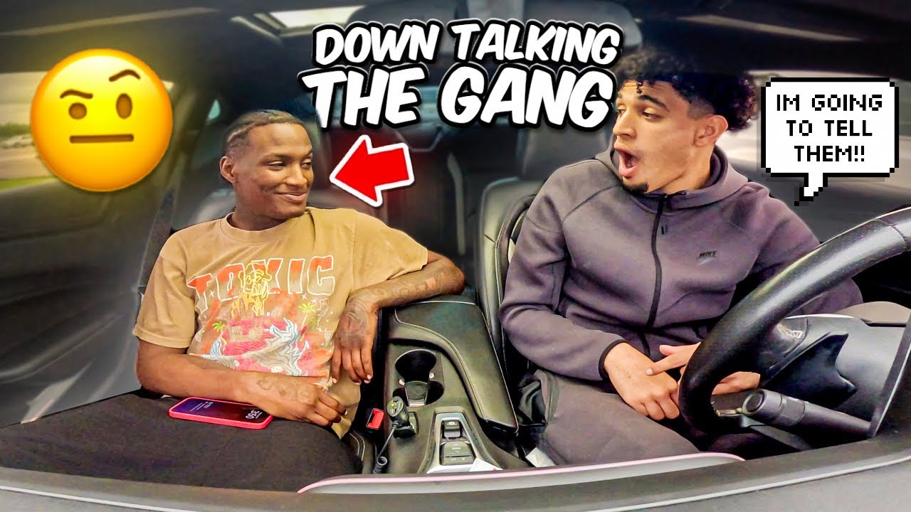 TRASH TALKING THE GANG IN FRONT CAMELO BALL TO SEE HOW HE RESPONDS *HILARIOUS*