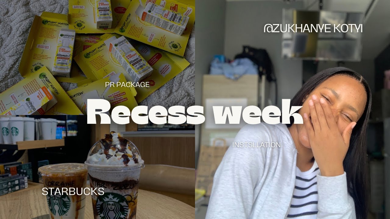 Recess Week Vlog | Errands with Mom, Lazy Day at Res & Hair Install