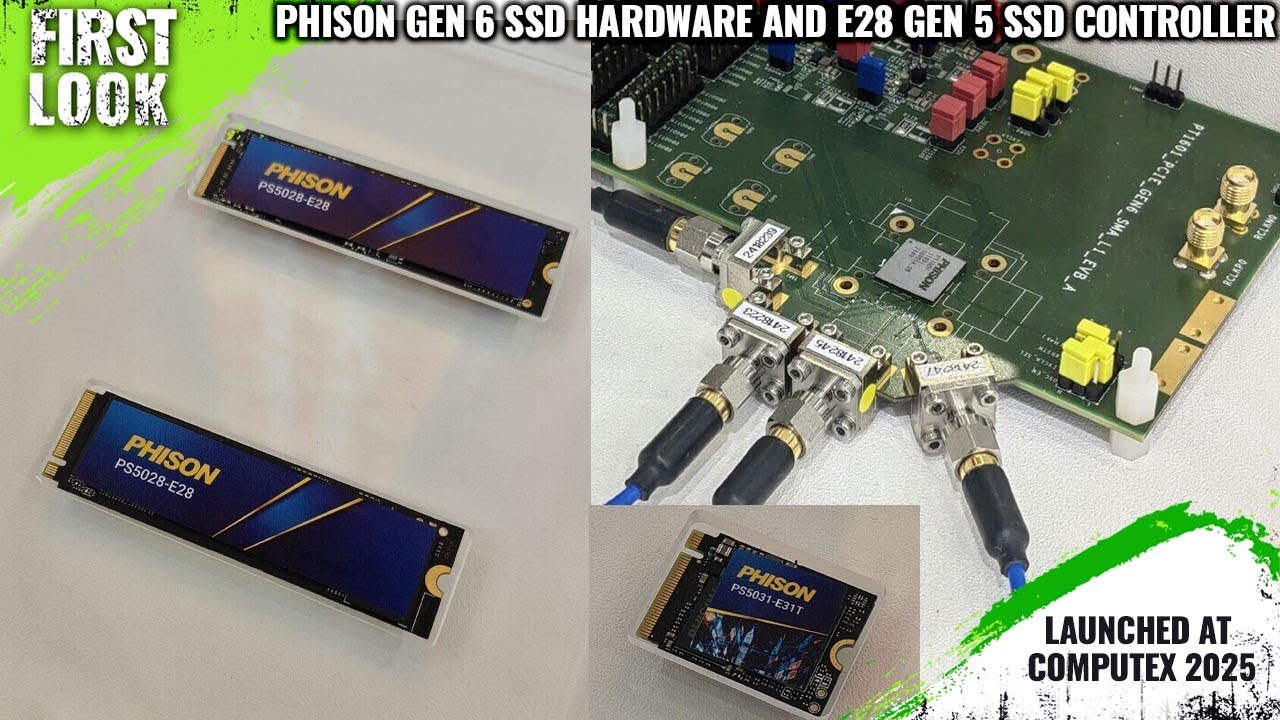 Phison E28 Gen 5 SSD Controller And PCI Express Gen 6 SSD Hardware Launched At Computex 2025