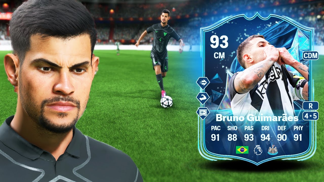 93 TOTS HONORABLE MENTIONS BRUNO GUIMARAES SBC PLAYER REVIEW |  FC 25 ULTIMATE TEAM