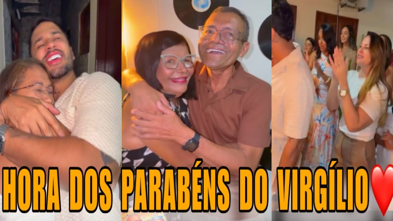 CHEGOU A HORA DOS PARABÉNS DO SEU VIRGÍLIO 😍 MARIA MAIA COM CIÚMES DO LÉO🤭😂 CARLINHOS MAIA😍