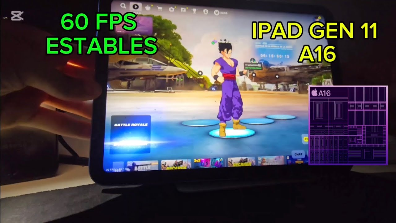 ASI ES FORTNITE EN EL IPAD GEN 11 A16 IMPRESIONANTE #ipadgen11