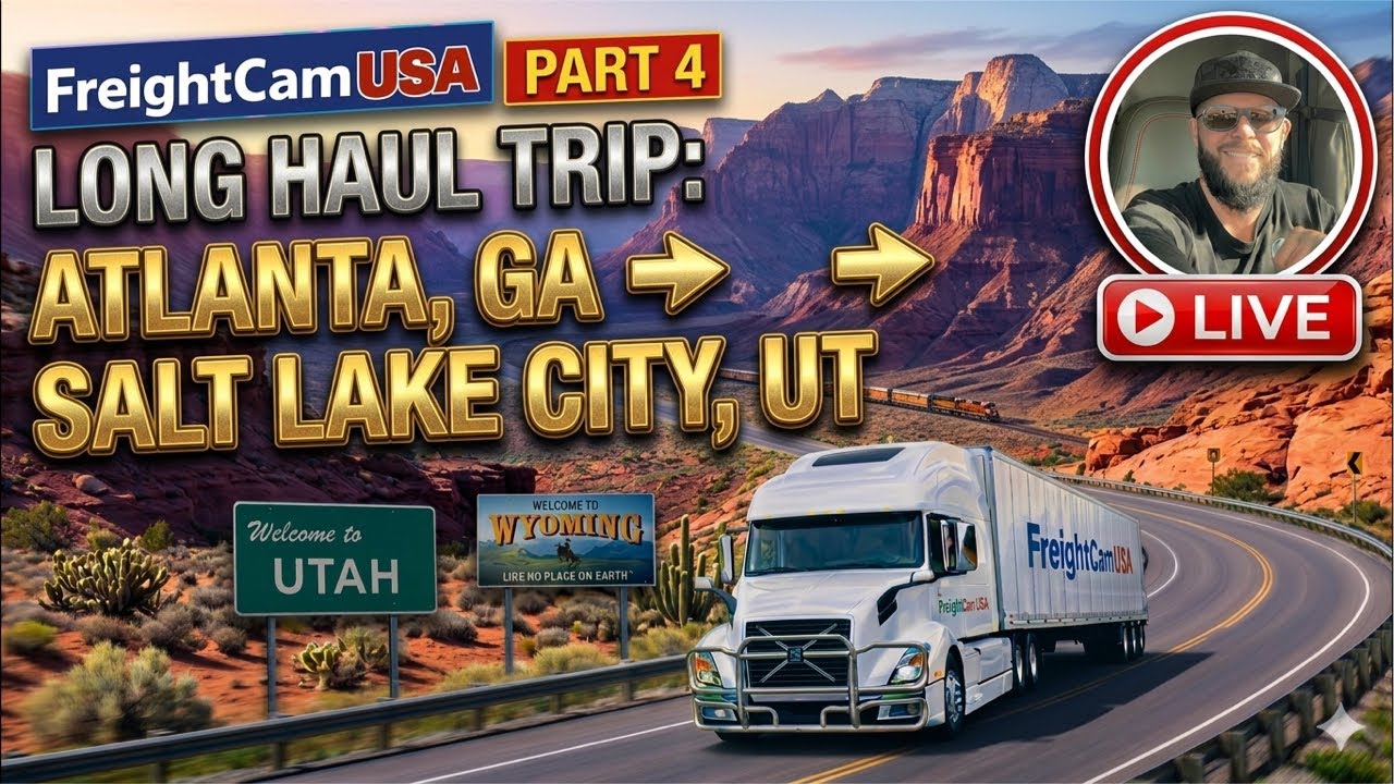 LIVE: 🇺🇸Truck POV Through Utah Canyons 🚛 I-80 Drive