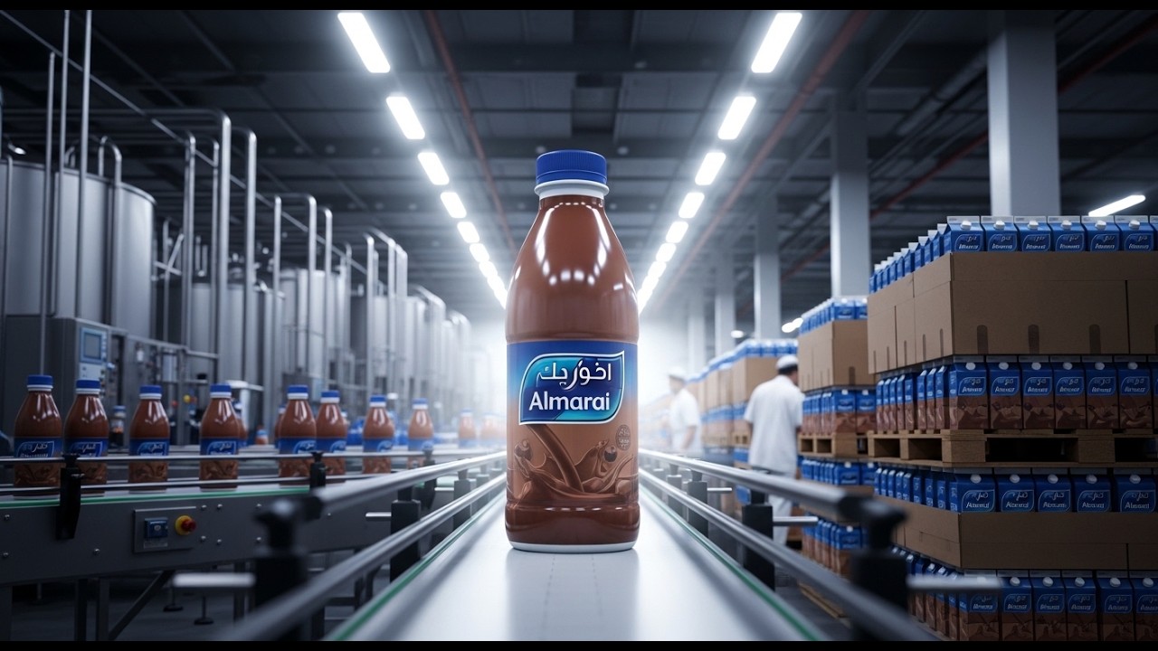 Almarai Milk Production Process – From Farm to Factoryعملية إنتاج حليب المراعي من المزرعة إلى المصنع
