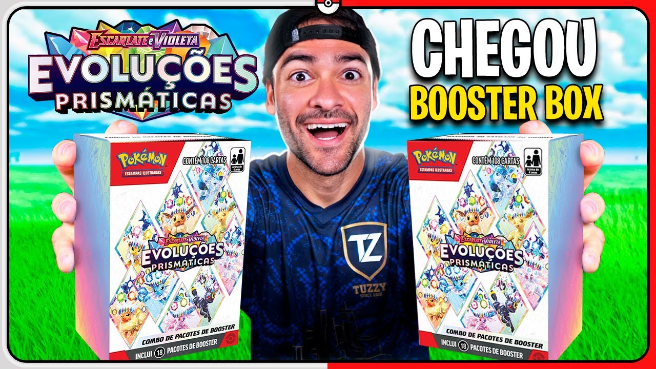 NOVO PRODUTO DE CARTA POKÉMON COMBO DE PACOTE EVOLUÇÕES PRISMÁTICAS